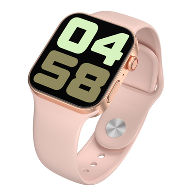 Volledige Cirkel HD Kleurrijke T55 plus Smart Watch Rose Gold Smartwatch