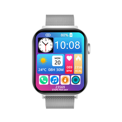 Het gespleten Scherm 44mm NFC Smartwatch voor Android-Celtelefoon bouwt Digitale Spelen in